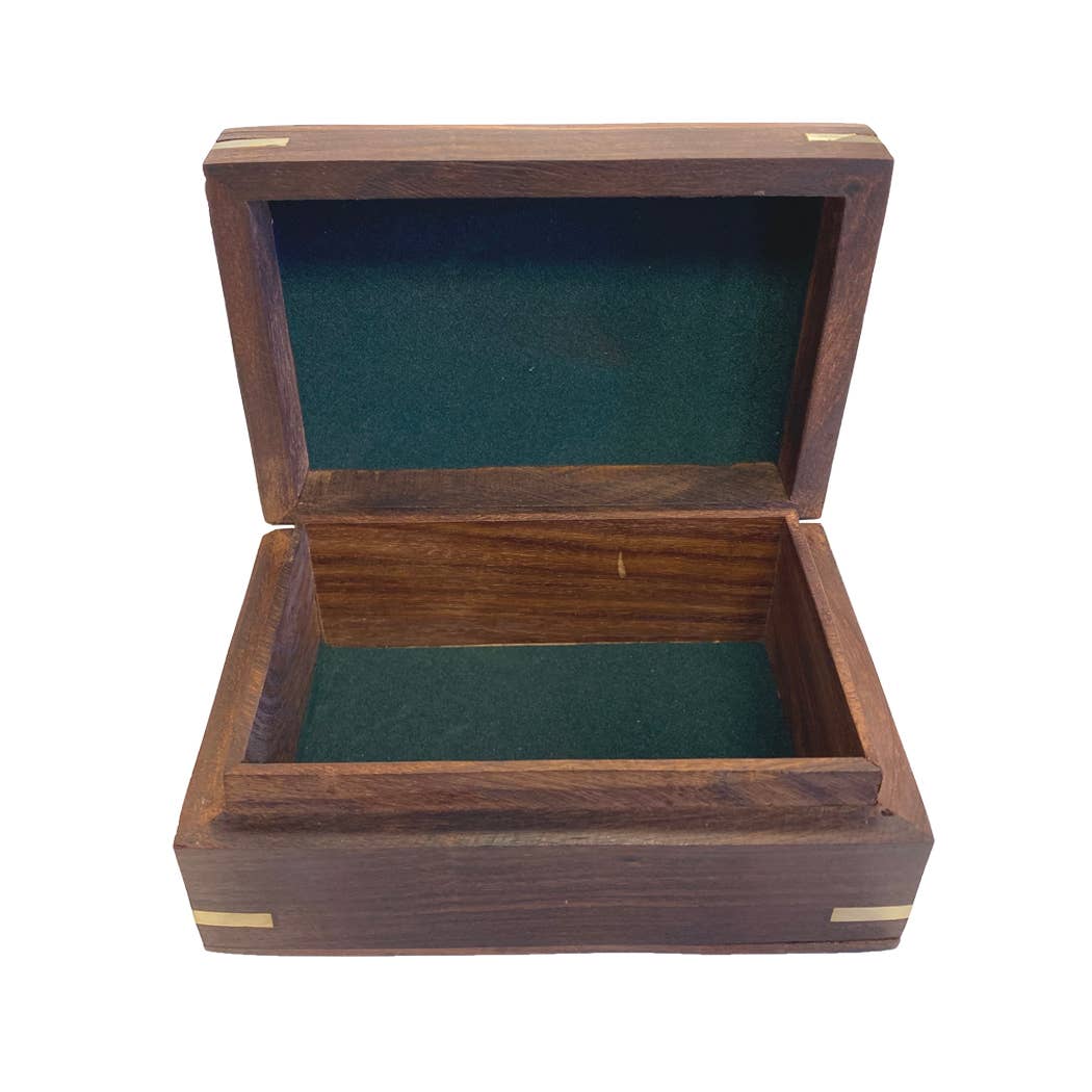 Handheld Brass Telescope in 4" Wooden Box (Reproduction)