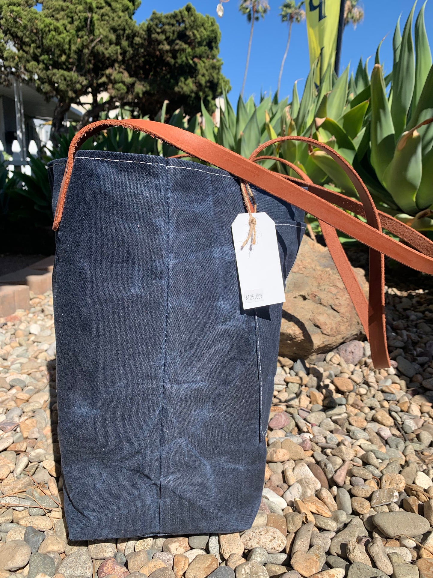 Market Tote Bag- Waxed Canvas (5 Colors)