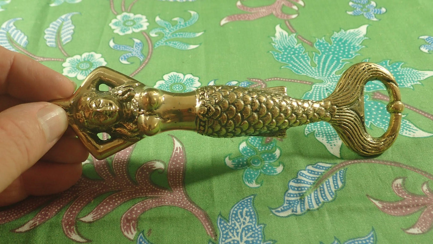 Mermaid Bottle Opener- Brass
