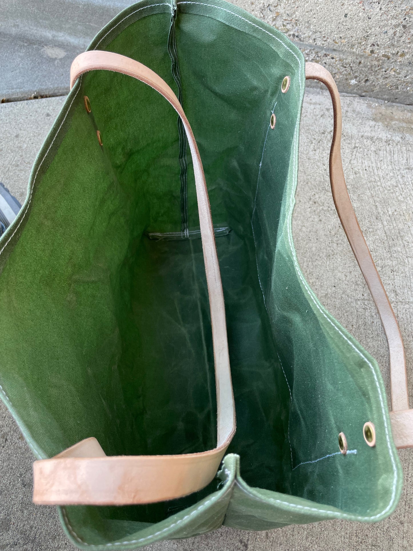 Market Tote Bag- Waxed Canvas (5 Colors)
