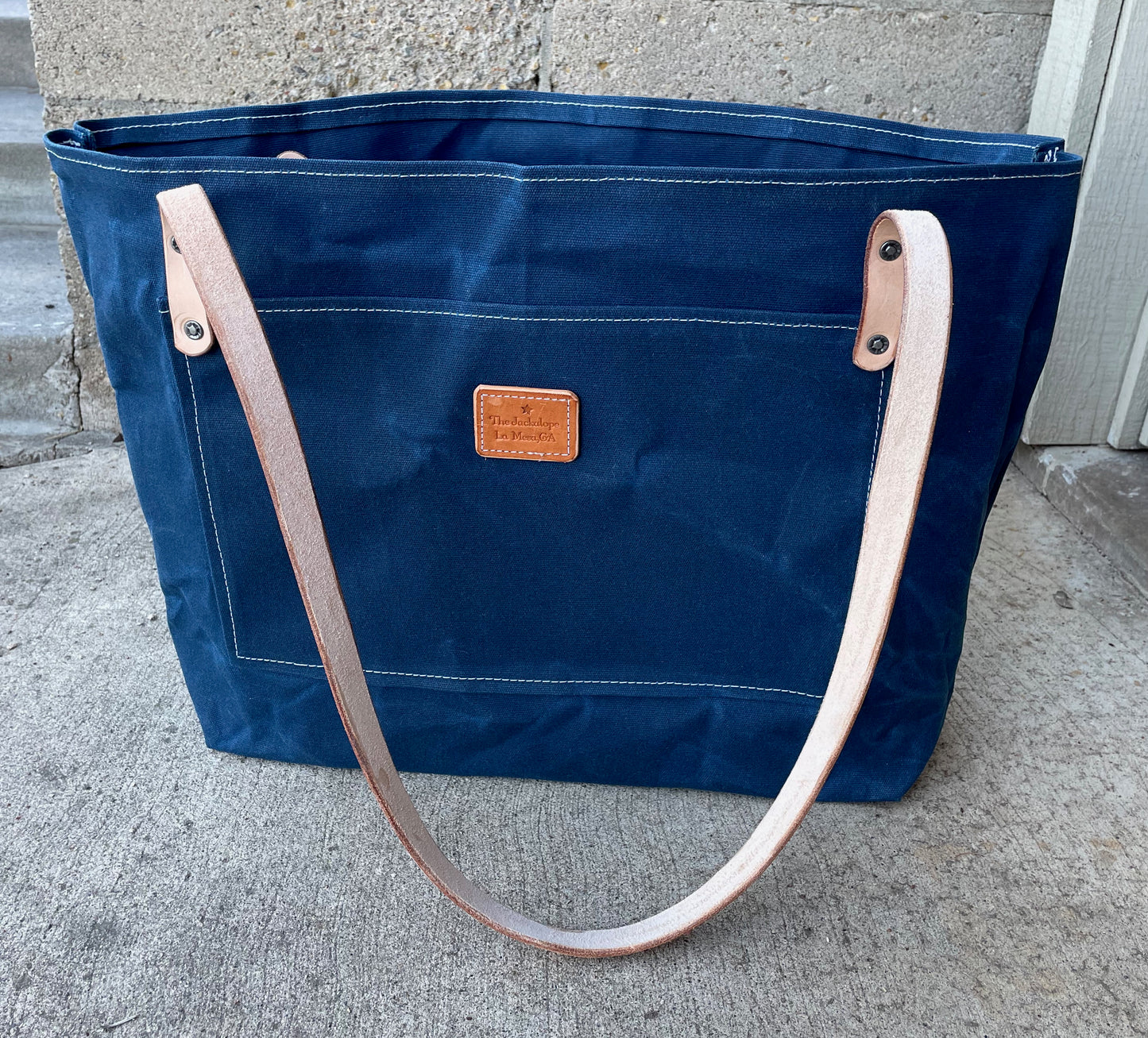 Market Tote Bag- Waxed Canvas (5 Colors)