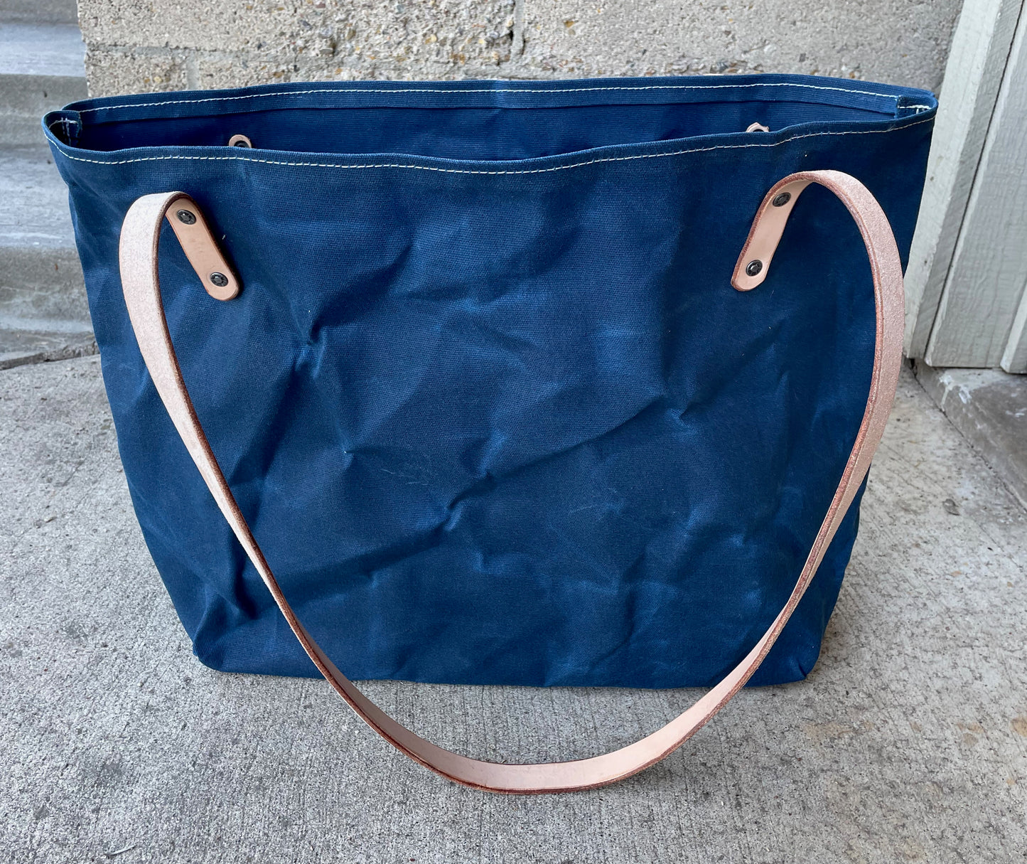 Market Tote Bag- Waxed Canvas (5 Colors)