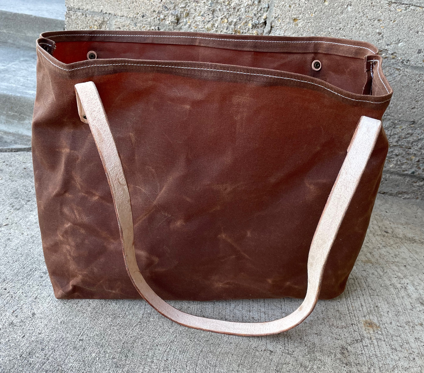 Market Tote Bag- Waxed Canvas (5 Colors)