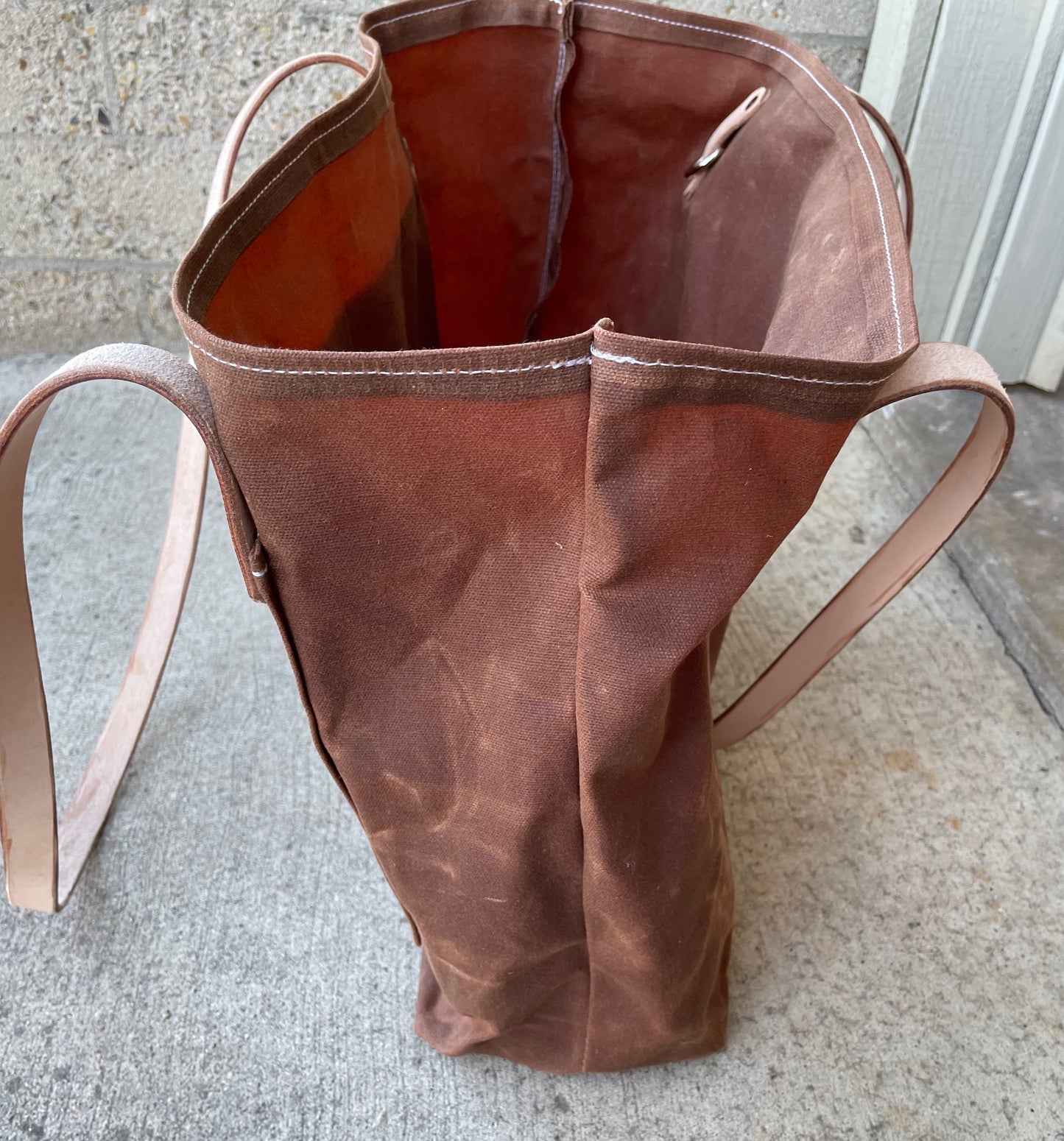 Market Tote Bag- Waxed Canvas (5 Colors)