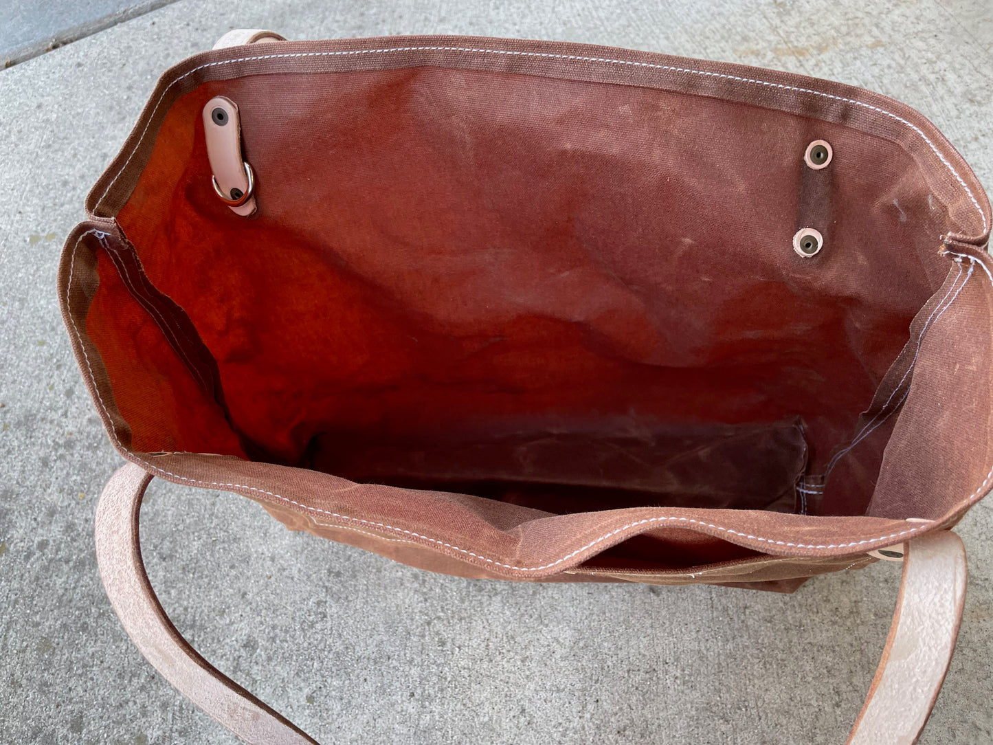 Market Tote Bag- Waxed Canvas (5 Colors)