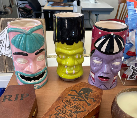 Ceramic Monster Tiki Mug: Sourpuss