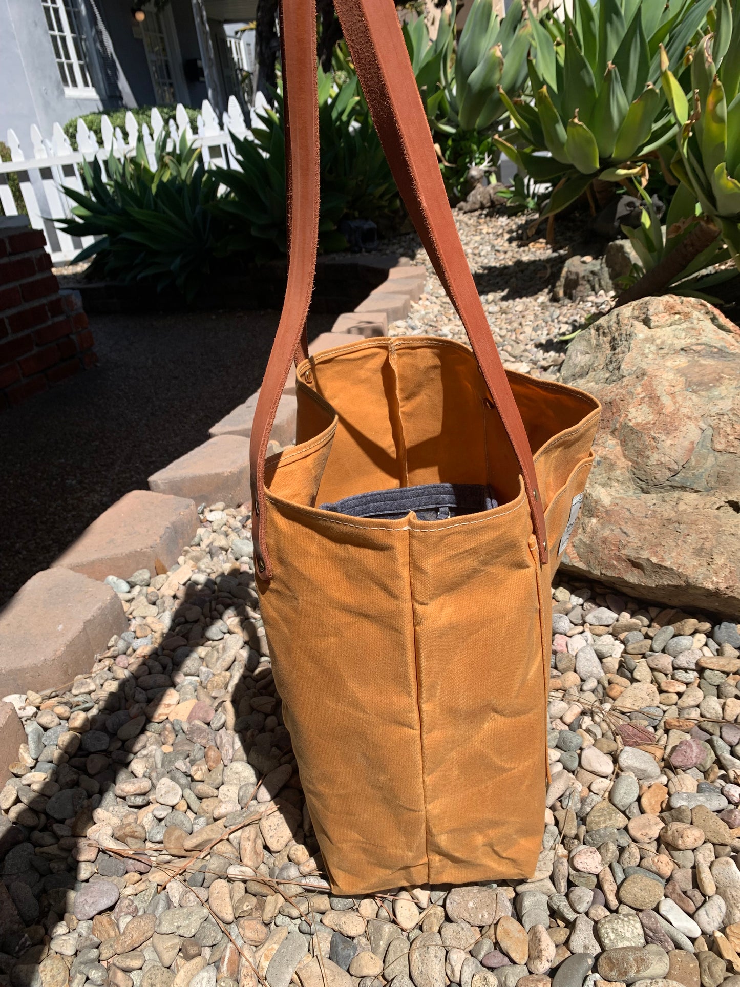 Market Tote Bag- Waxed Canvas (5 Colors)