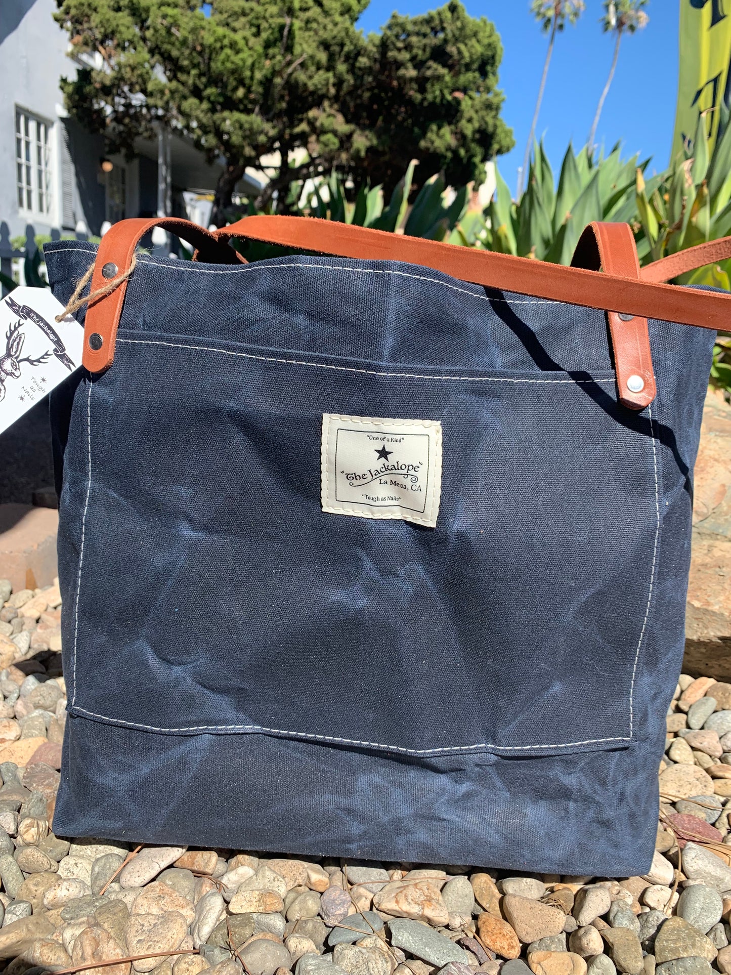 Market Tote Bag- Waxed Canvas (5 Colors)