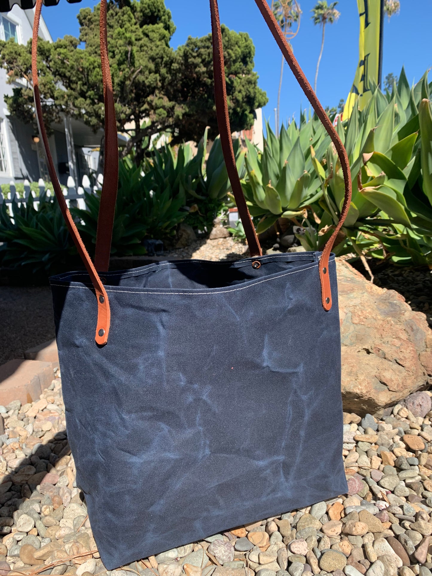Market Tote Bag- Waxed Canvas (5 Colors)
