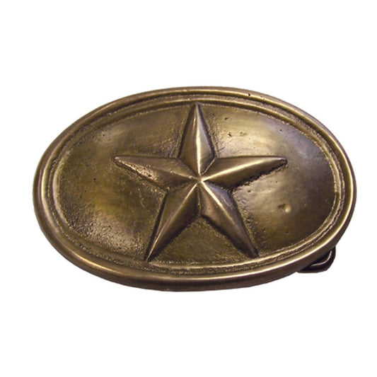 Belt Buckle Texas Star- 3 1/2" (Reproduction)