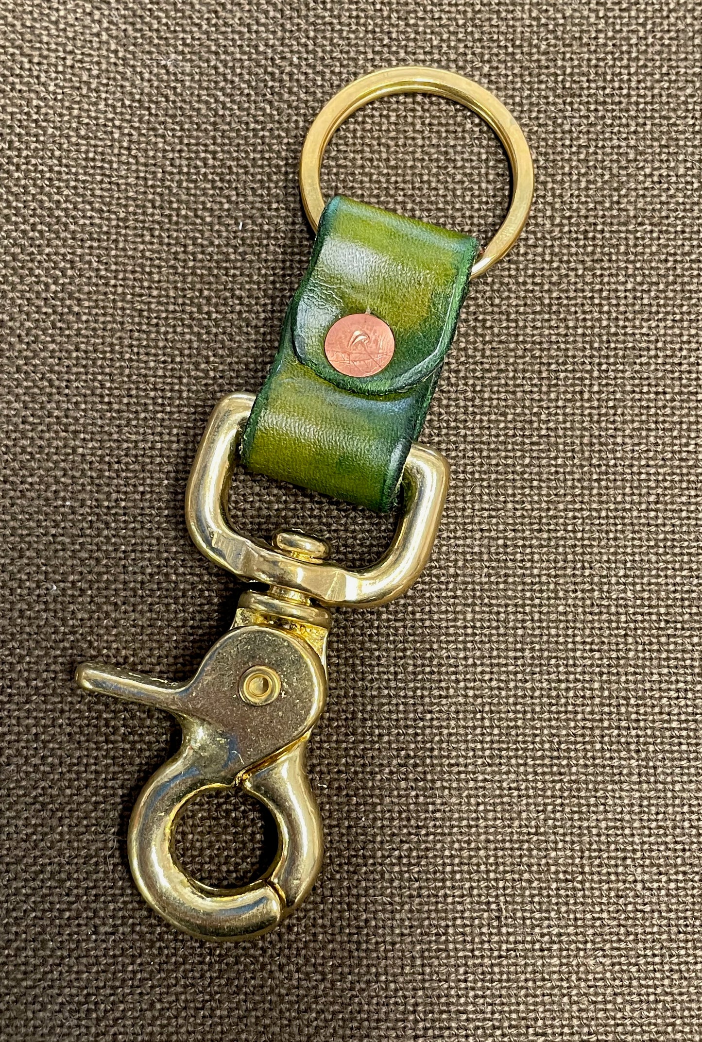 Short Leather Keychain
