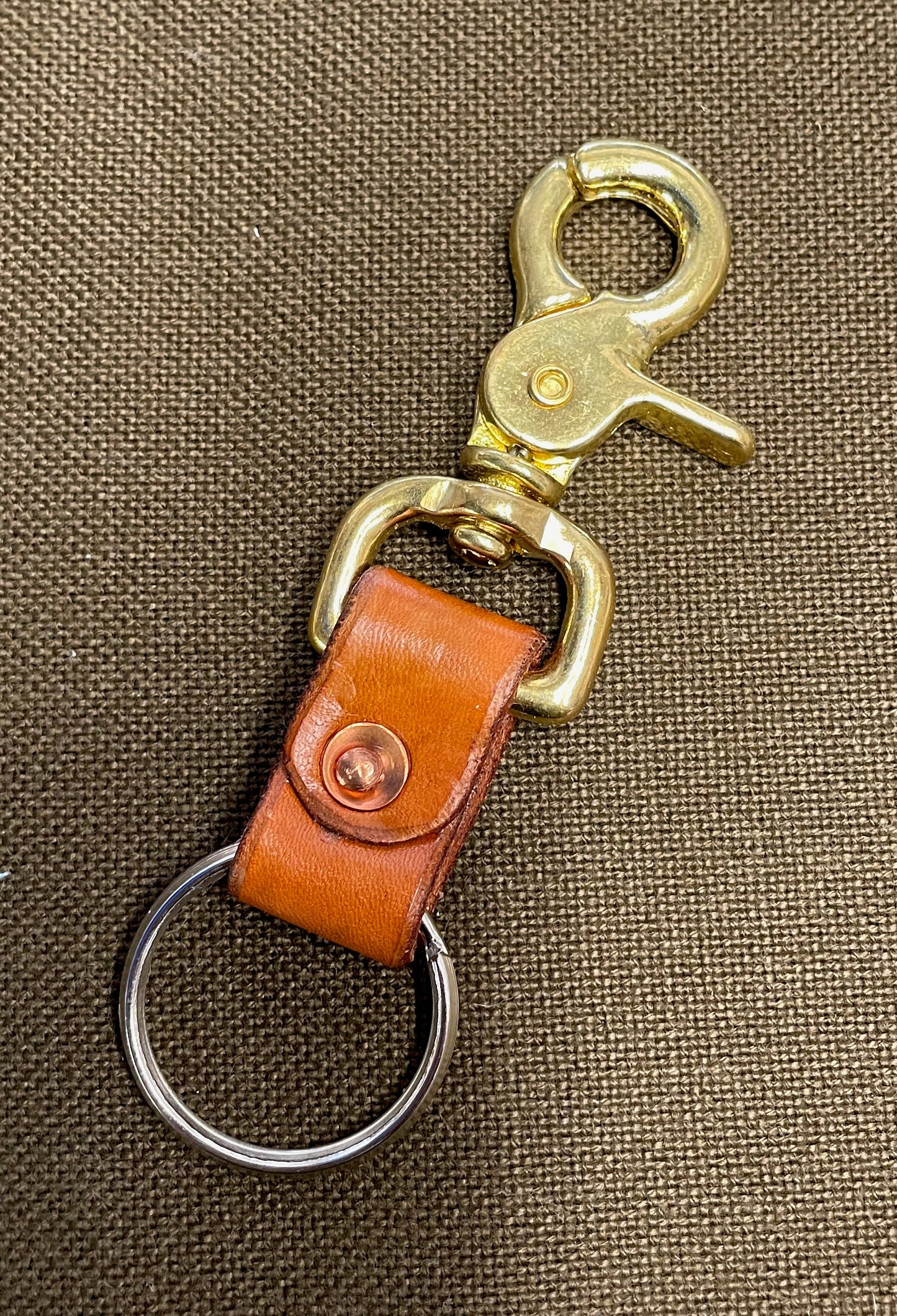 Short Leather Keychain