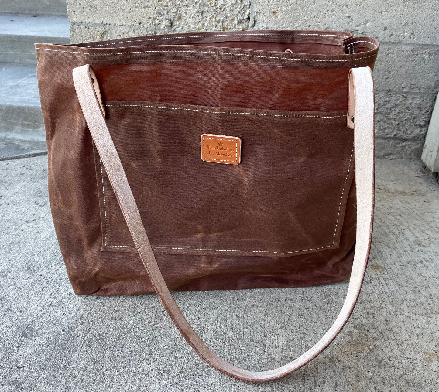 Market Tote Bag- Waxed Canvas (5 Colors)