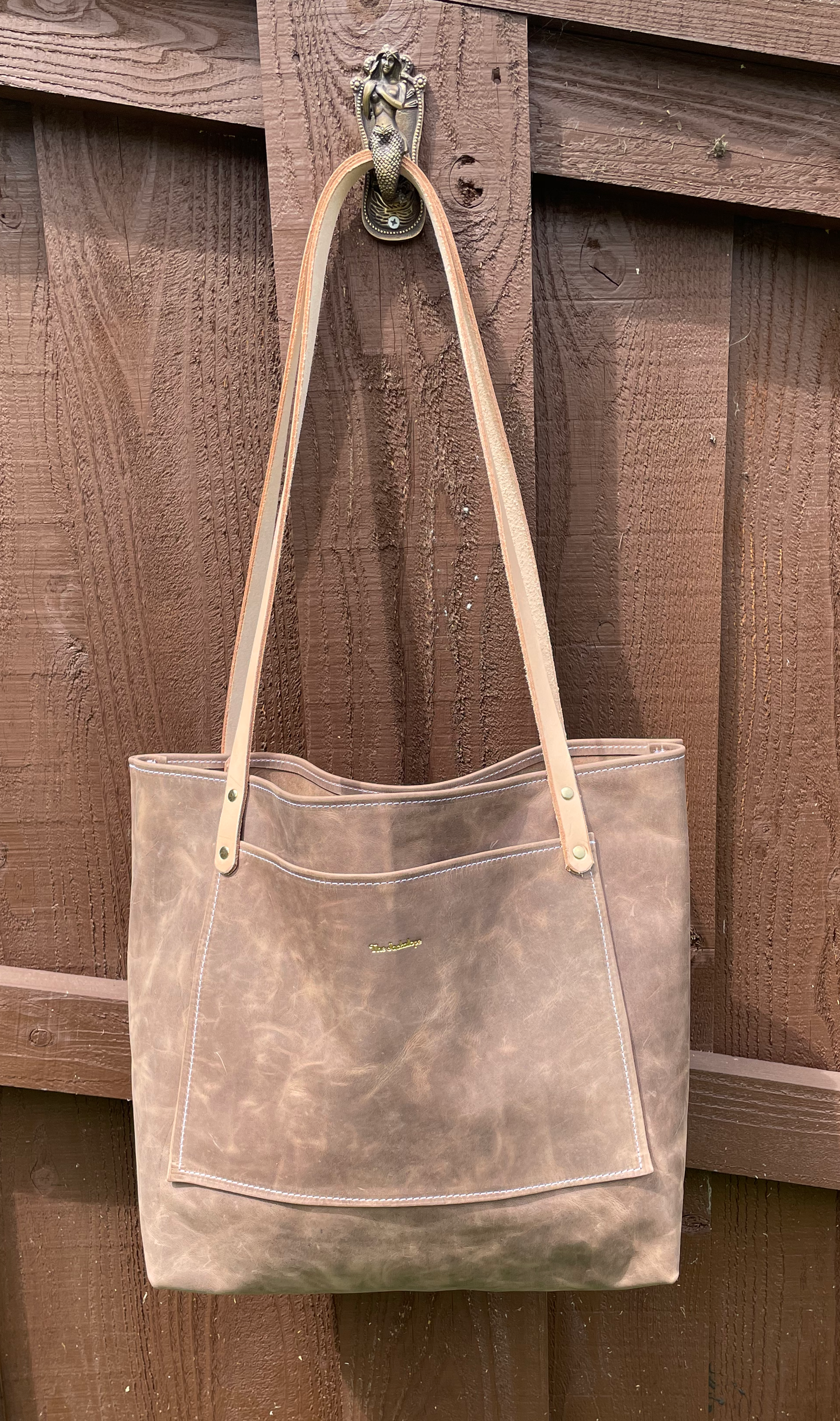 Market Tote- Crazy Horse Leather (Brown)