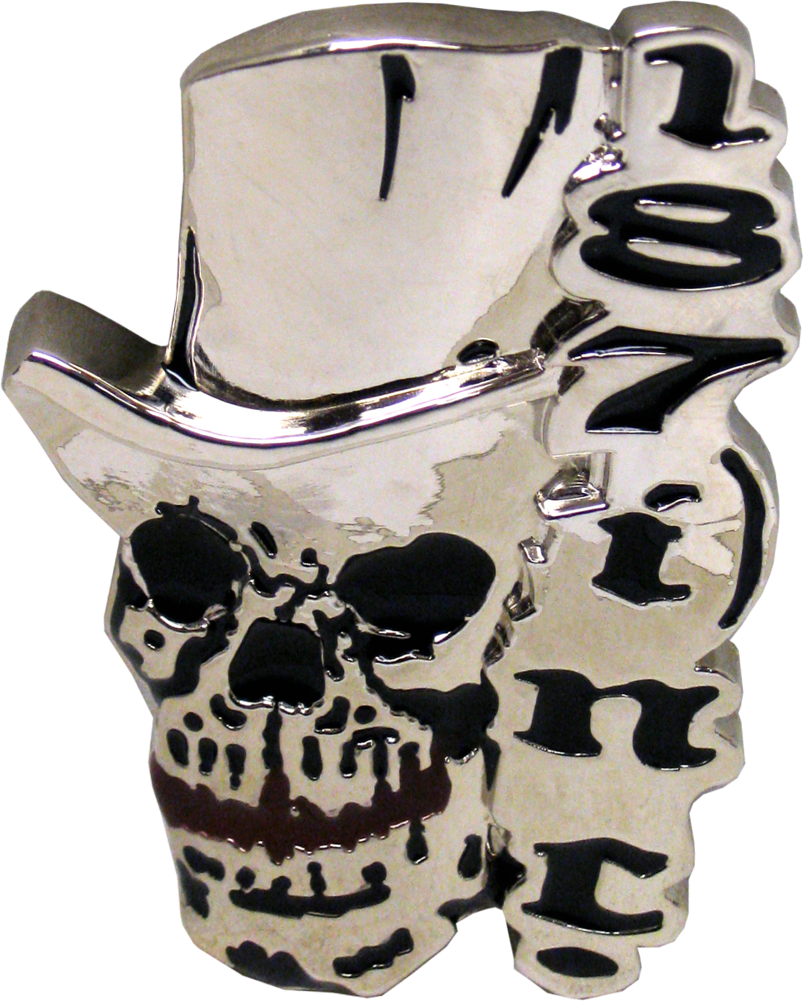 Belt Buckle - Skull Wearing a Top Hat
